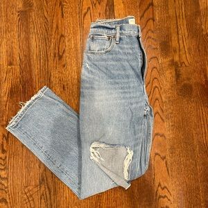Abercrombie Curve Love distressed jeans